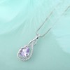 STARCHENIE Alexandrite Necklace for Women 925 Sterling Silver Infinity Teardrop