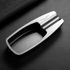 CIGARLOONG Cigar Ashtray,Metal Large Slot Ashtray Non-Slip for Indoor Outdoor Patio Home Office Use (Silver)