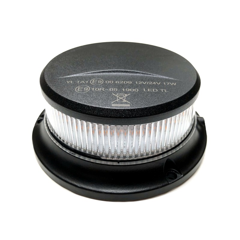MelTruck Rotating beacon orange white magnet 18 LED 12 V