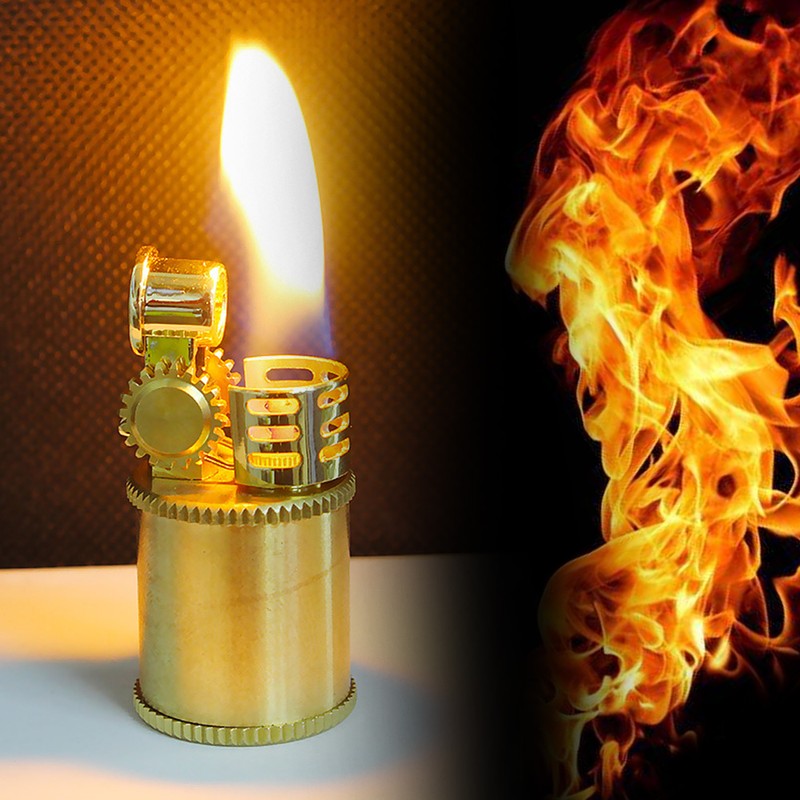 Portable Mini Kerosene Lighter Capsule Gasoline Lighter Inflated Petrol Outdoor