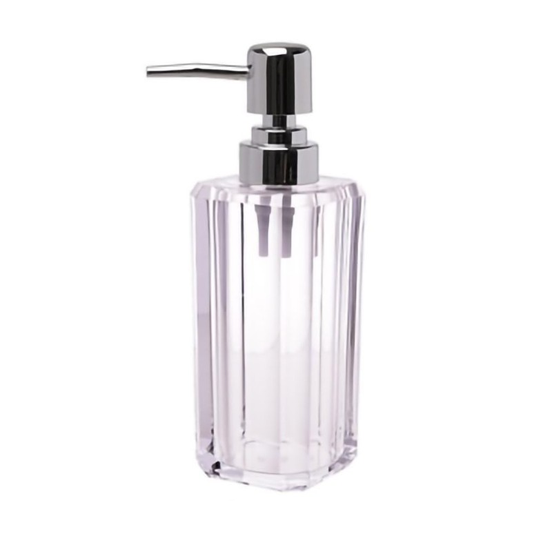 WAIT FLY Acrylic Soap Dispenser with Pump, Soap Bottle, Dish
