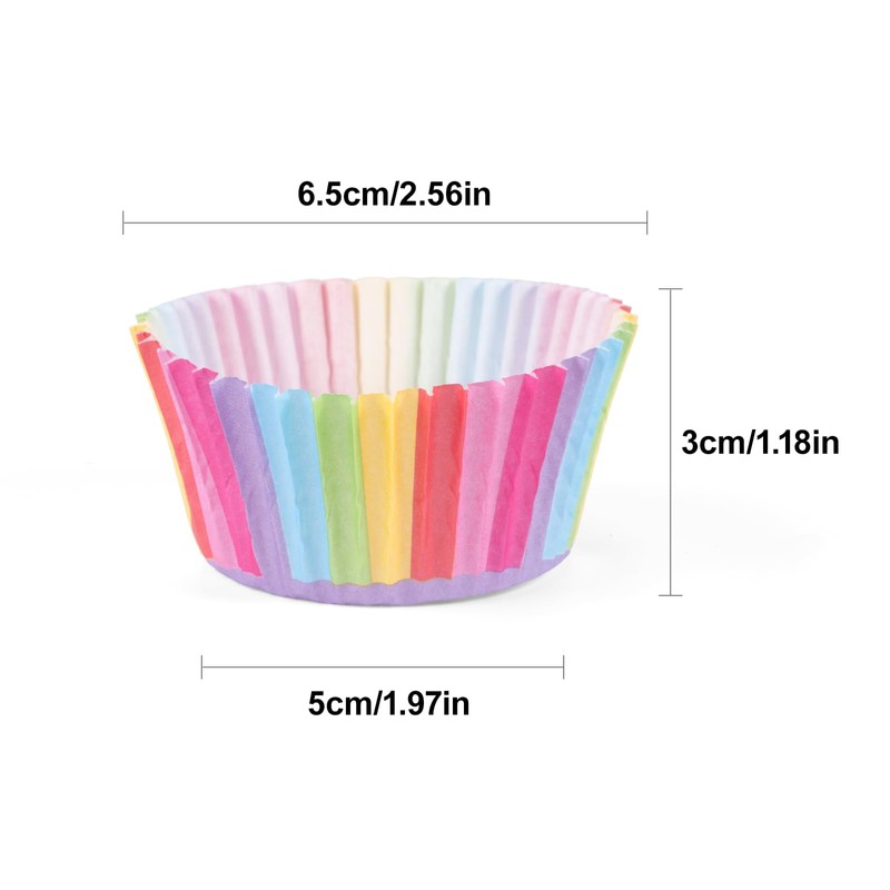 Carehabi Muffin Cases Paper, Pack of 300 Muffins Baking Cups,