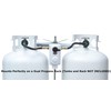 Flame King (KT12ACR-2) 2-Stage Auto Changeover LP Propane Gas Regulator