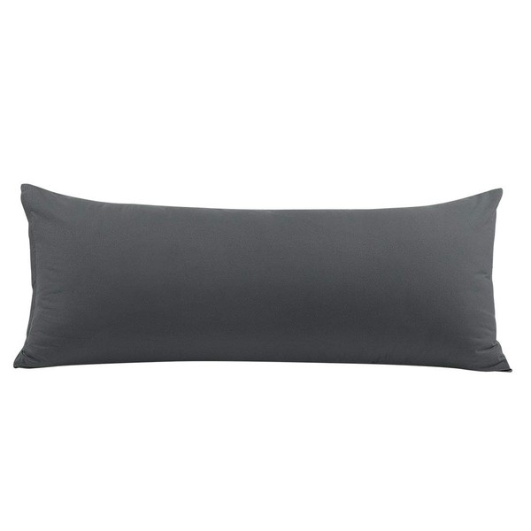 PiccoCasa Body Pillow Pillowcase with Zipper Closure, 1800 Series Brushed