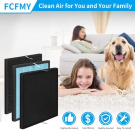 FCFMY 3 Packs Replacement Filter Set Compatible with Okaysou Airmax 10L Pro and Aiibot-A300 Air Cleaner Purifier, 5 Stages Filter System of Pre-Filter, HEPA and Activated Carbon Filter
