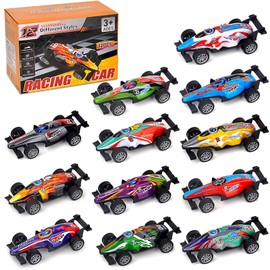 BYLGKE Toy Cars for 2 3 4 5 Year Old Boys, Race Car Party Favors, Die-Cast Cars, Montessori Toys 2+ Year Old Baby Toddler Boys Girls Pull-Back Car Educational Toys