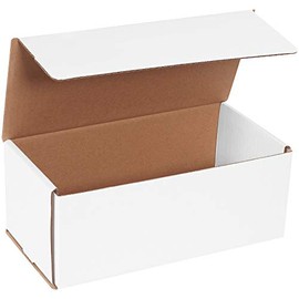 BOX USA BM1054 10"L x 5"W x 4"H, White (Pack of 50)
