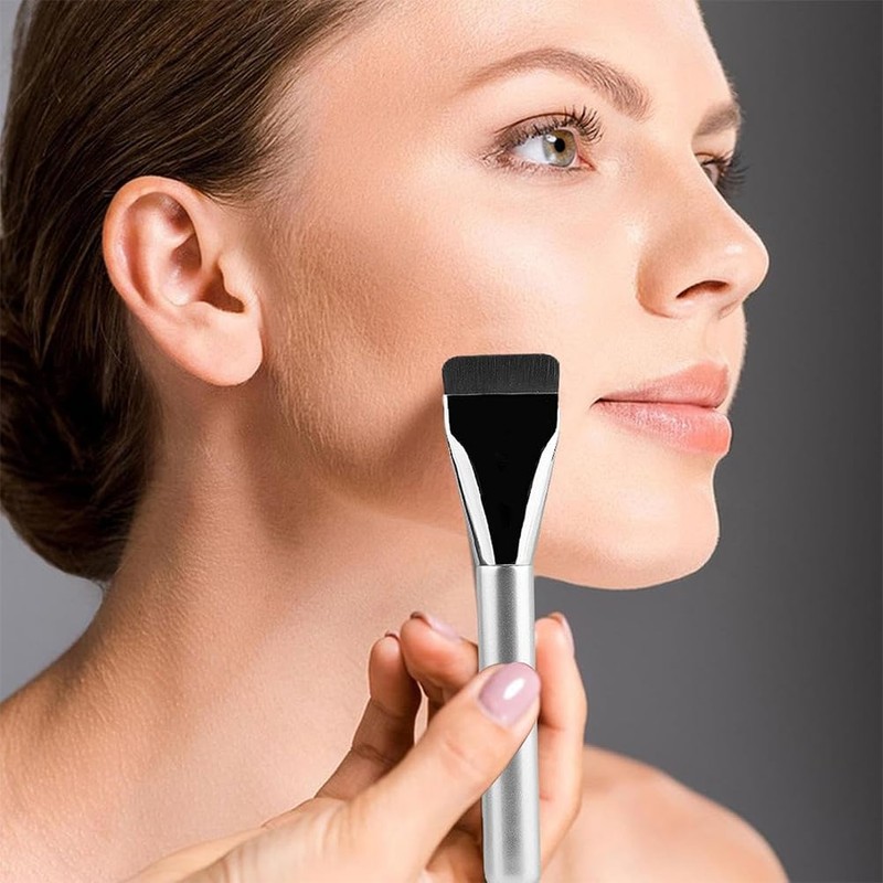 3 x Ultra Thin Foundation Brush, Foundation Cosmetic Brush, Flat