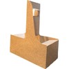 2 Cup Kraft Cardboard Beverage Carrier (Pack of 10) -