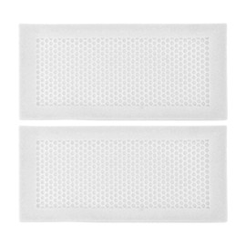 2Pcs Baby Proof Vent Cover Child Proof Safe Soft Silicone for Home Floor Catch Debris Hair Insect White
