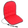 Thickening Heated Car Single Seat Cushion Chair Heating Pad 12VRed