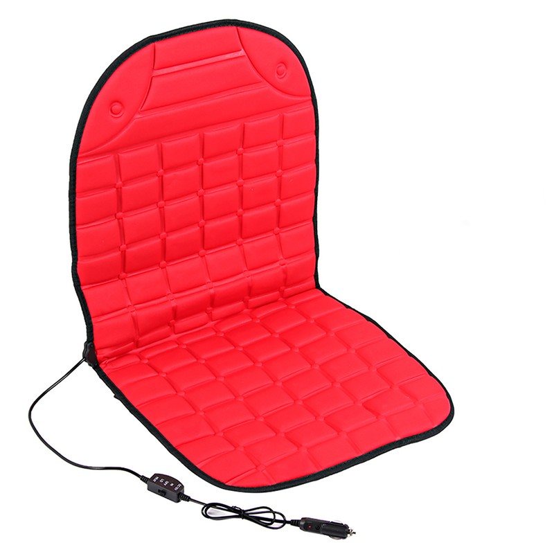 Thickening Heated Car Single Seat Cushion Chair Heating Pad 12VRed
