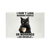 CafePress Funny Morning Cat Saying Magnets Rectangle Magnet, 3"x2" Refrigerator