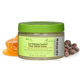 Curls & Naturals Curl Defining Custard- Styling Gel W/Shea Butter, Natural Honey, and Almond Oil - Smooths and Moisturizes Hair - Curl Enhancer For Defined Styles - Hair Styling Cream