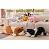 Stuffed Animals Dog,Yellow 17.7in Stuffed Bulldog Stuffed Animal Dogs Cute