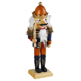 50761-34 King's Nutcracker Approx. 34 cm High Wooden Coloured Christmas Advent Gift Decoration