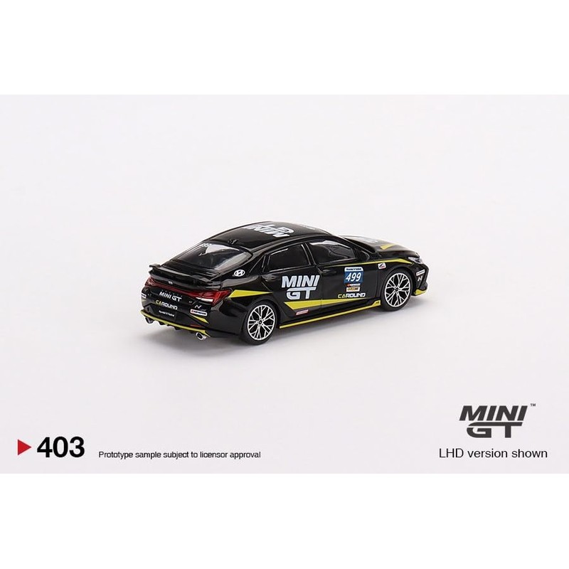 Mini GT Miniature Collectible Car, MGT00403-L, Black/Yellow