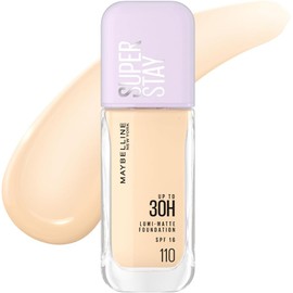Maybelline Super Stay Lumi Matte Base de Maquillaje Líquida, Alta Cobertura con Acabado Mate Luminoso, Tecnología Lightwear 30H de Duración, Tono 120