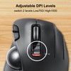 ELECOM EX-G Trackball Mouse, 2.4GHz USB Wireless, Ergonomic Design, Thumb
