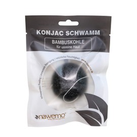 Konjac bamboo charcoal sponge for skin impurities