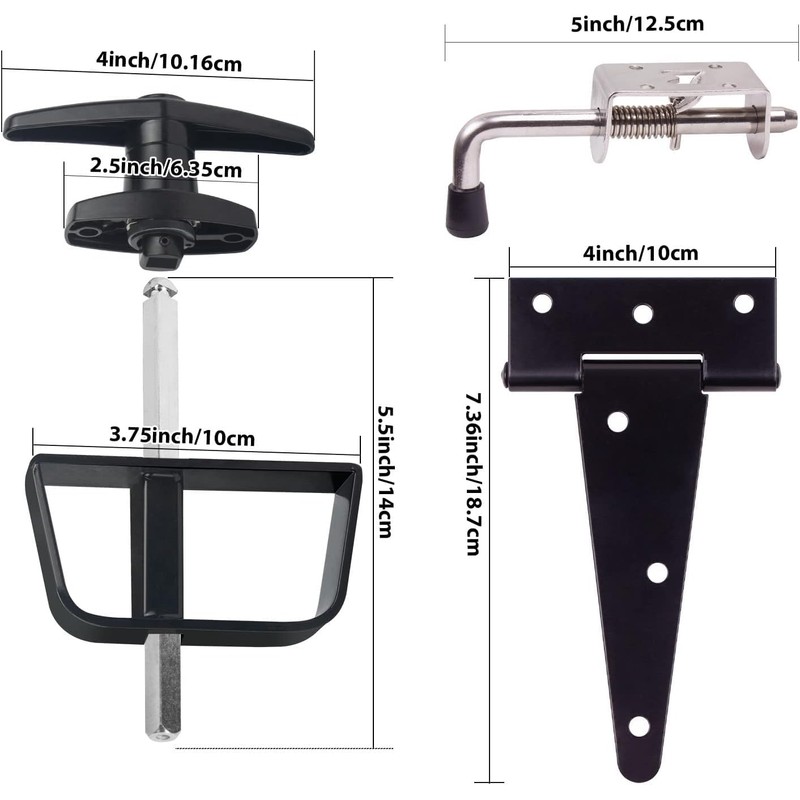 GEDSIOLD Double Door Shed Hardware Kit -Includes Window and Door/Window