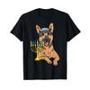Jewish German Shepherd Dog Hanukkah Pajamas Chanukah PJs T-Shirt