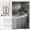 Kitchen Cupboard Door Pulls, LS201BSS, T-Design, Hollow Stainless Steel, Screws,