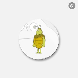 Unbranded Maya The Bee Cartoon Kurt | 4'' X 4'' Round Decorative Magnet