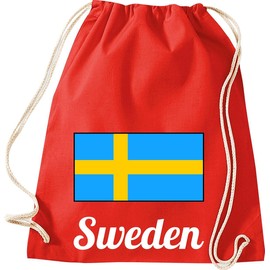 ShirtInStyle Gym Bag Gym Bag Backpack Country Sweden Sweden