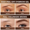 3Pcs Easy Peel-Off Eyebrow Gel,3 Colors Qiciy Tattoo Eyebrow Gel