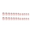 SINHOT Square Press on Nails Short Fake Nails Glossy Glue