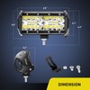 Nilight ZH303 2PCS 6.5 Inch 120W Spot & Flood Combo