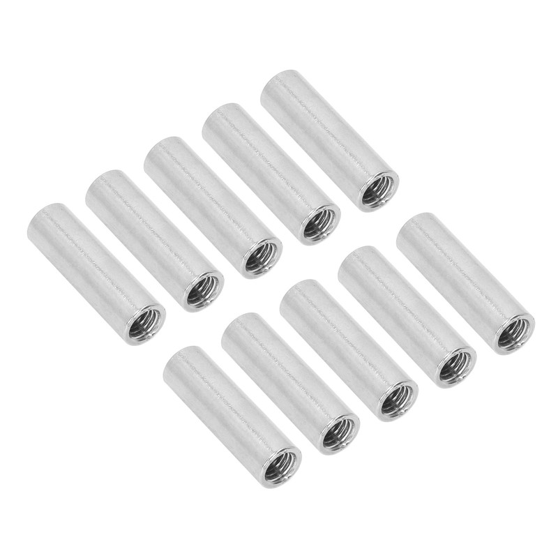10PCS Female Thread Coupling Nut M8 X 1.25 12 L40mm