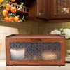 ETMI Vintage Bread Box for Kitchen Countertop - Retro Brown