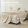 GOKOTTA Full Size Bed Sheets,Soft Cooling Breathable Sheets,15" Deep Pocket