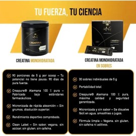 Creatina Monohidratada Creapure Sin Sabor 450g Plenius  Winner                                                                                        