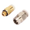 5 Sets PC4 M6 Pneumatic Fitting Push to Connect PC4