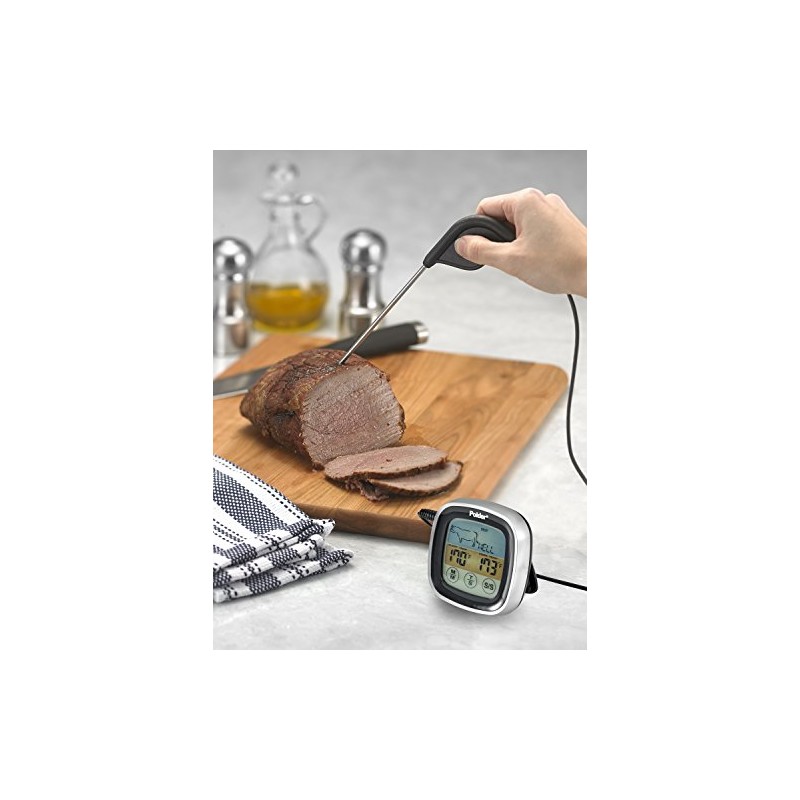 Polder THM-309-95 Accu-Touch In-Oven Thermometer & Timer with Ultra Probe,