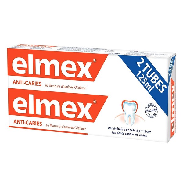 Elmex dentifrice anti-caries 2 x 125 ml