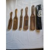ADE 5PCS Wooden Spurtles Set, Non-Stick Natural teak Wood Spatulas