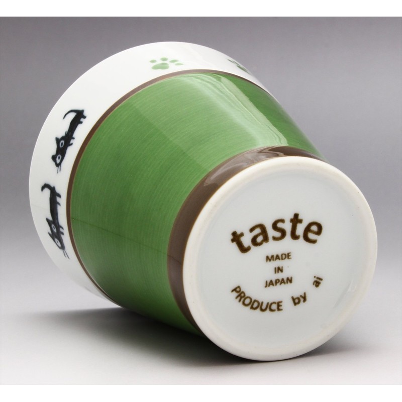 Hasami ware Free Cup Cat Dog Green 505590