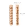 QUARKZMAN Pack of 2 Wooden Clay Roller 4 Inch Grass