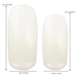 PANA USA Training Practice Tips - False Fake Nail Tips for Nail Manicure DIY Tech Nails Model Art Tools (Natural White Tips)