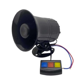 Lunari Universal Siren Horn Compact Alarm Device Small Alarm System Anti-Theft Alarm Security High Volume 12V
