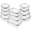 Bayco Glass Food Storage Containers, [24 Piece] Airtight Meal Prep