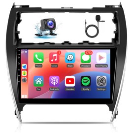 Naifay Android Car Stereo for Toyota Camry 2012 2013 2014 with Carplay & Android Auto, 10.1inch IPS Touch Screen for Toyota Camry Car Stereo with Bluetooth/GPS/WiFi/SWC/Split Screen/Mirrorlink