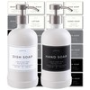 Hand and Dish Soap Dispenser for Kitchen and Bathroom, Set