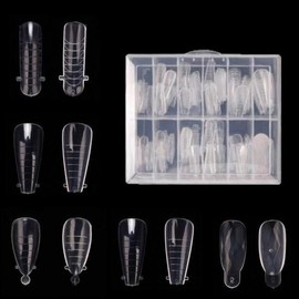 Other brands Dual Tip Nail Art New Nail Extension Dual Form Tips 5 Types - Extended Dual Tip-06 / 듀얼팁 네일아트 뉴 네일 연장 듀얼 폼 팁 5종 - 연장 듀얼팁-06