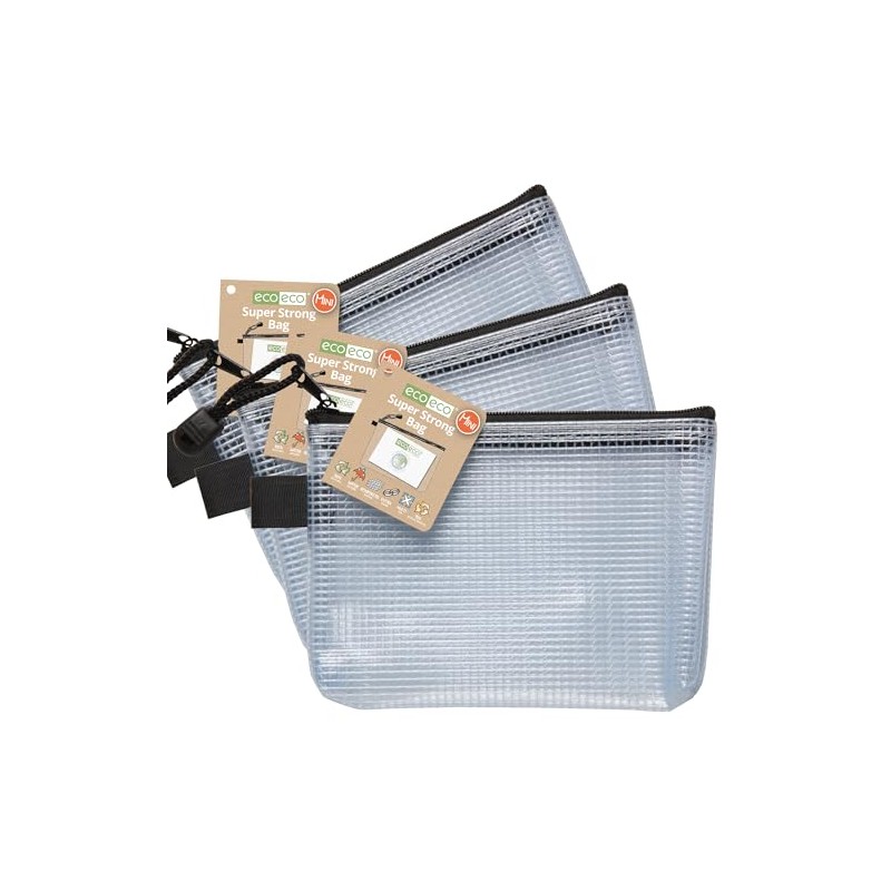 eco-eco Mini 95% Recycled Super Strong Bag, Waterproof Mesh Tuff