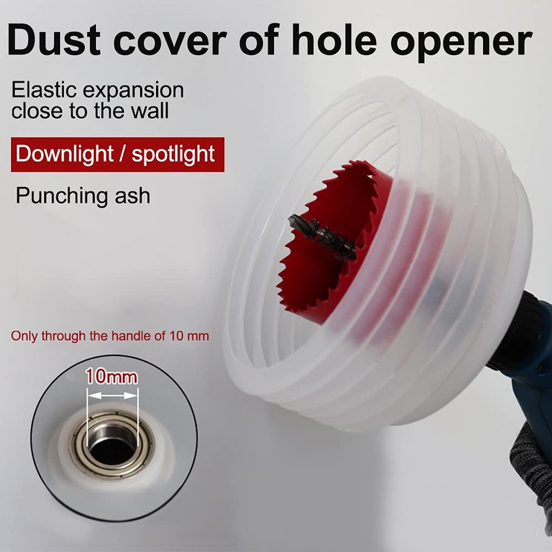 Hole Saw Dust Bowl, Drill Dust Cover Drywall Dust Collector